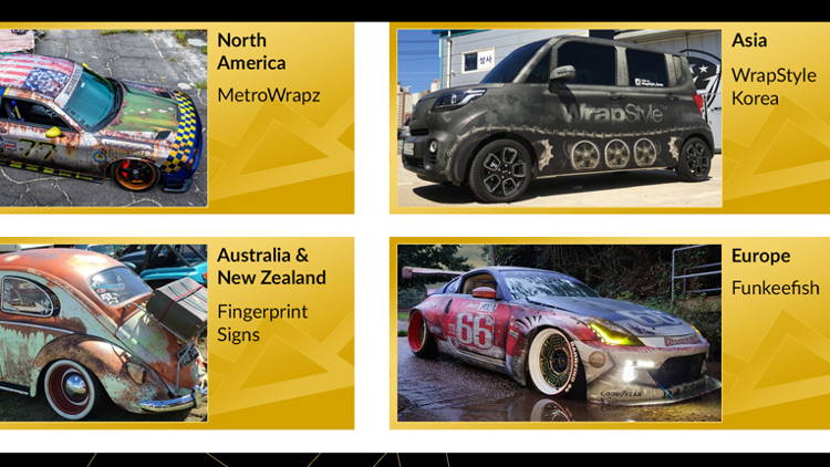 Four Continent Winners Announced in Avery Dennison “Wrap Like a King” Challenge.