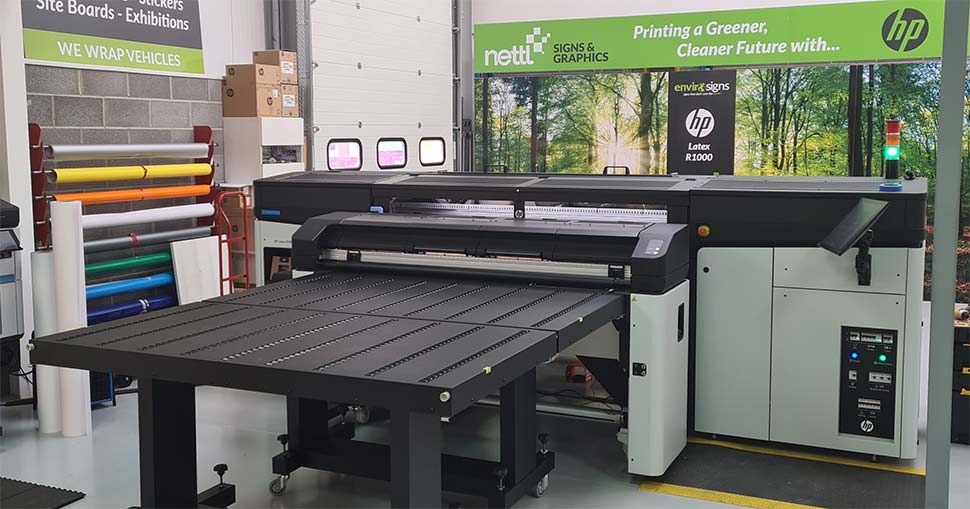 Digiprint Nettl launches environmentally friendly product range with new HP Latex R1000.