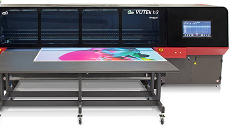 Premium, high-velocity 7-picolitre imaging, and extensibility with a field upgrade option, will deliver greater productivity at Europe's first VUTEk h3 installationPremium, high-velocity 7-picolitre imaging, and extensibility with a field upgrade option, will deliver greater productivity at Europe's first VUTEk h3 installation.
