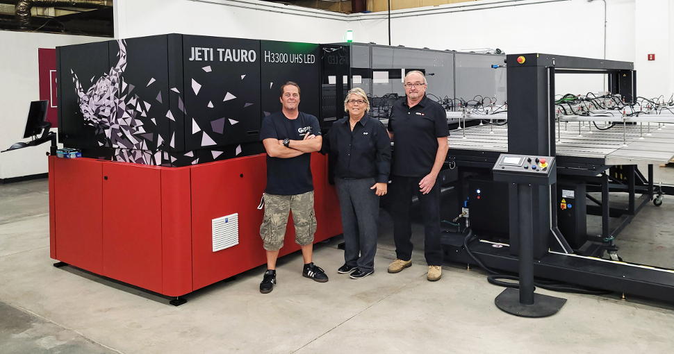 GSP is first in the U.S. to install Agfa’s Jeti Tauro H3300 UHS LED premier printer.