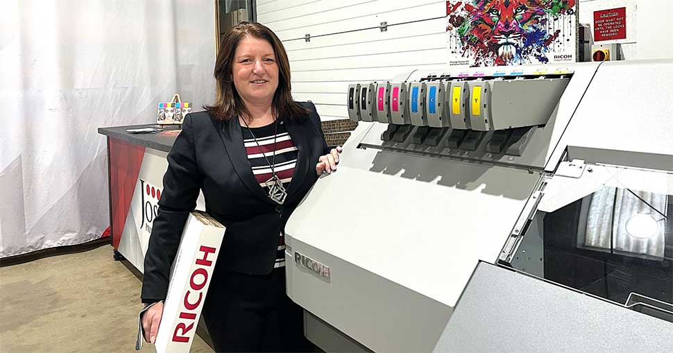 Josero has installed the Ricoh Pro L5160e Latex large-format printer following the company’s appointment as a UK reseller for Ricoh’s full range of Latex and Direct-to-Garment printers.