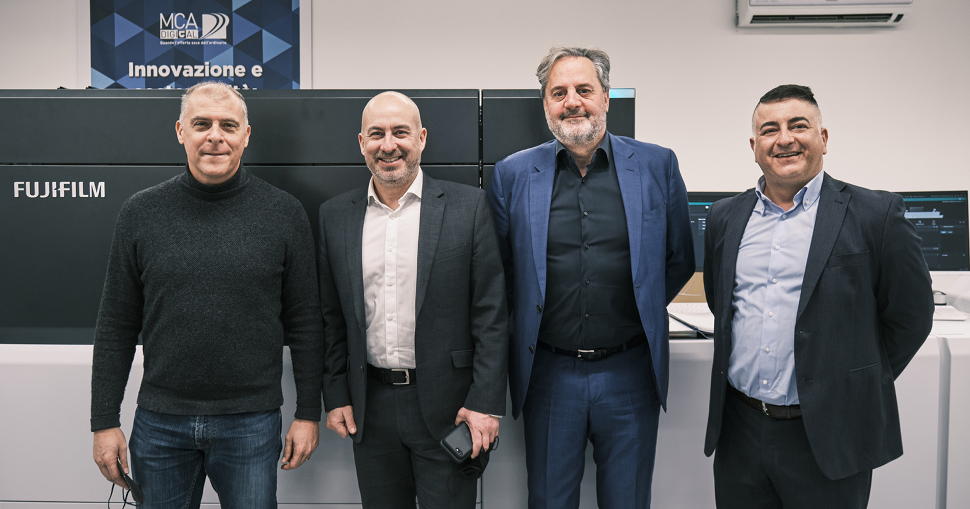 Fujifilm’s partnership with print solutions provider MCA Digital facilitates the introduction of the Revoria Press PC1120 to the Italian market, as well as enhancing the profile of Fujifilm’s Acuity range and Jet Press 750S.