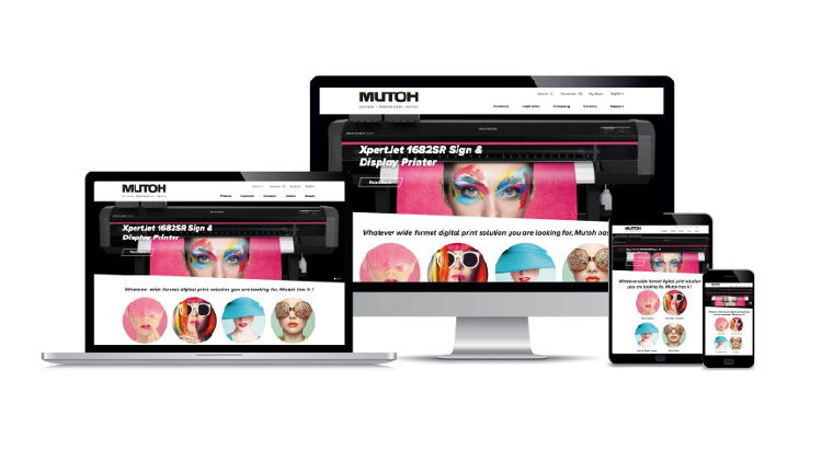 Mutoh Europe nv, EMEA subsidiary of the Japanese wide-format digital printer manufacturer, announces the release of a dynamic new on-line presence.