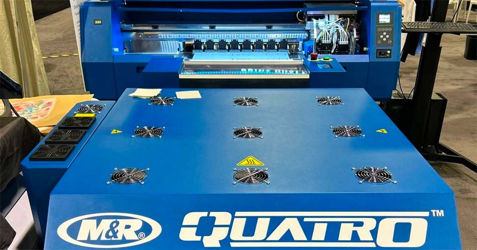 Nazdar and M&amp;R Printing Equipment will jointly develop a new ink set for M&amp;R’s recently released QUATRO printer.