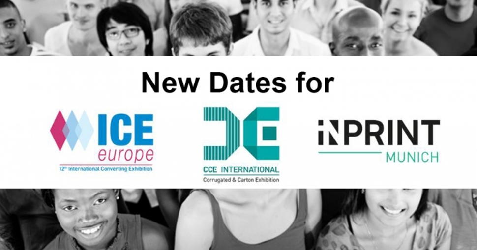 ICE Europe, CCE International and InPrint Munich will take place from 15 – 17 March 2022.
