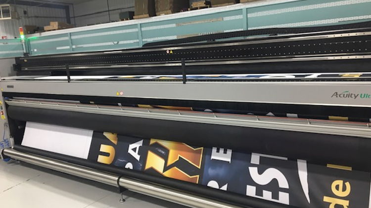 Newman Print expands productivity with installation of the 5 metre Acuity Ultra printer form Fujifilm.