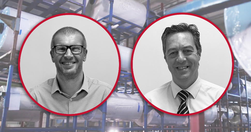 Phil Webster promoted to Head of Industrial Sales EMEA; Stephen Ridyard appointed as Technical Manager.