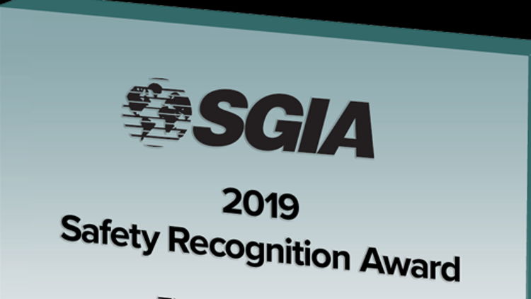 SGIA names 2019 Safety Recognition Award program winners.