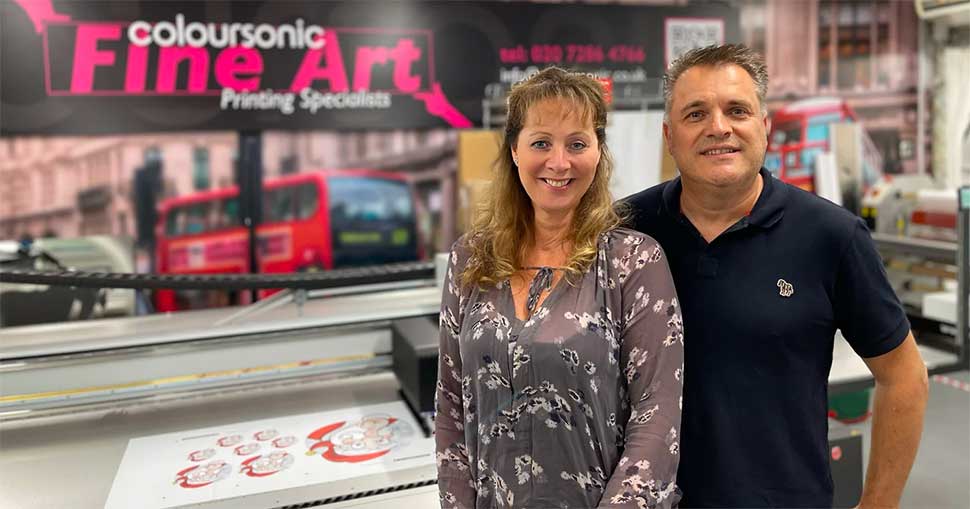 Coloursonic took delivery of their new swissQprint Nyala, with the roll-to-roll option, in the autumn of 2021 where it was put immediately to work.
