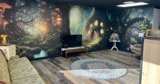 ReTac Textures film used for Alice in Wonderland wall graphics