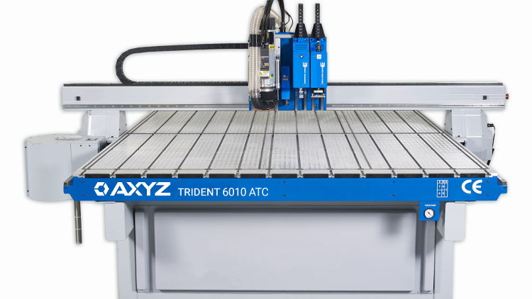 AXYZ to demonstrate Trident print finishing system at FESPA 2020.