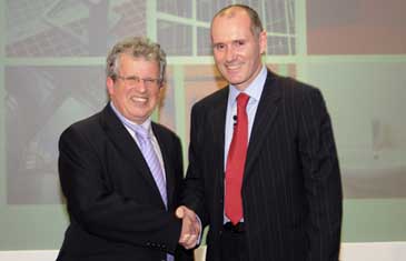 Terry Watts, Chief Executive of Proskills (right) and Lord Young (left)