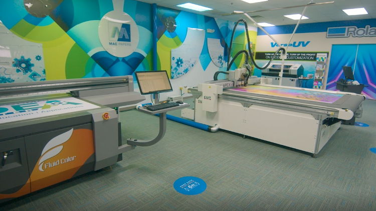 Visitors to the IDEA Center will get hands-on experience with the latest wide format equipment from leading manufacturers including Roland, Epson, CWT and Fluid Color.