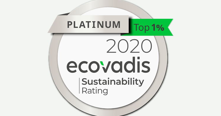 Epson achieves EcoVadis Platinum for sustainability - Award places Epson in top 1% technology companies for sustainability.