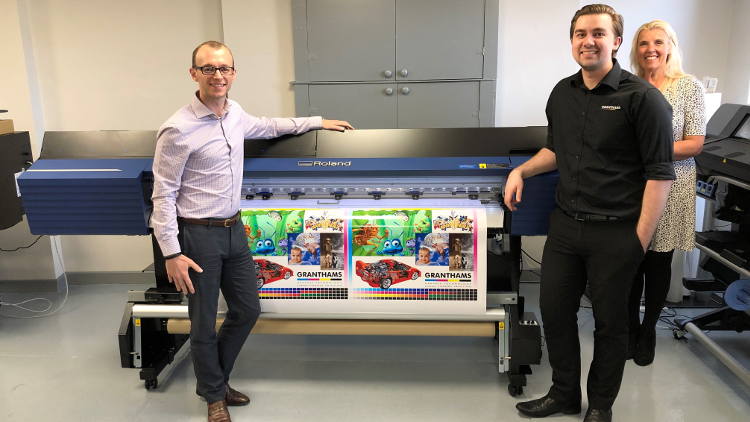 Roland DG has appointed Granthams as a supplier for TrueVIS large-format printer/cutter solutions.