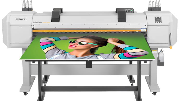 Mutoh's affordable 64” wide hot air hybrid inkjet printer featuring increased performance and widest substrate compatibility.