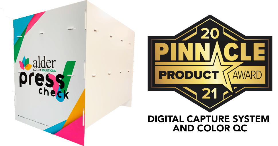 Remote Visual Press Check wins PRINTING United Alliance 2021 Pinnacle Product Award for Digital Capture System and Color QC.