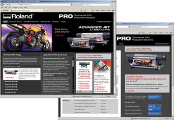 Roland PRO microsite