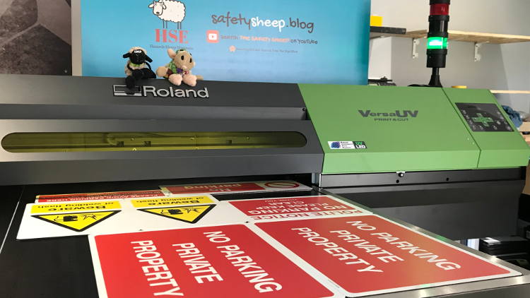 The Sign Shed expands with Roland S-Series – with help from the Safety Sheep.