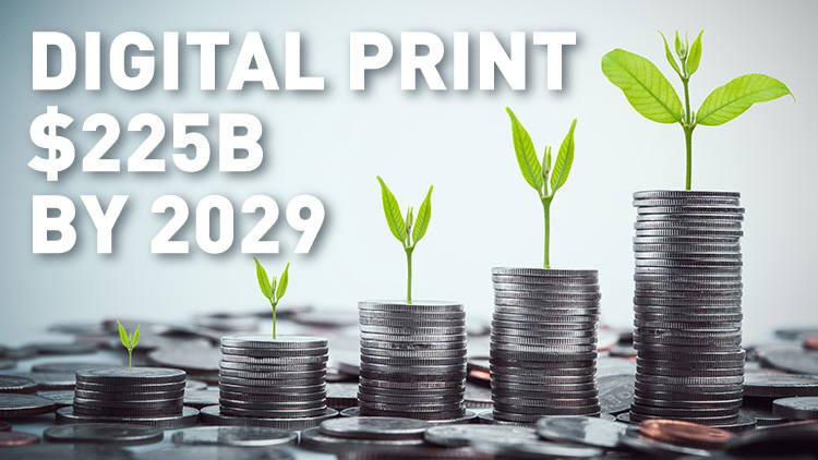 Smithers forecasts global digital print market to reach $225 billion by 2029.