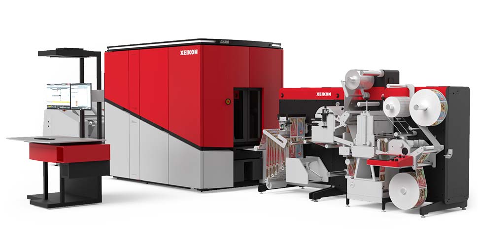 Xeikon hybrid solutions can hold both Xeikon’s Cheetah (dry-toner) as well as Panther (UV inkjet) technologies.